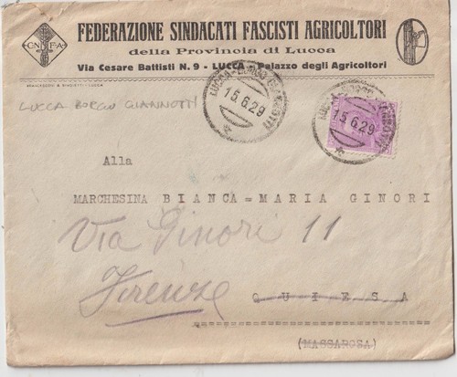 Italia 1929 lettera dai - 1929,