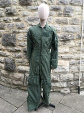 Flight Suit RAF Aircrew Genuine Issue Sage Green Tutor Coveralls Flame Resistant