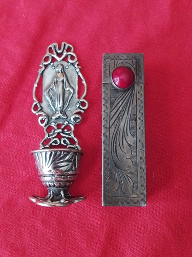 Porta rossetto argento 800 - rossetto,