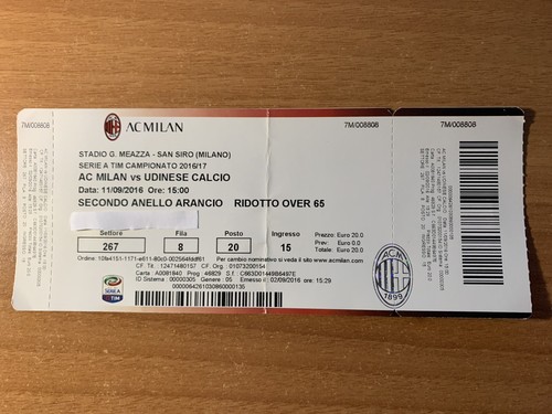 Biglietto stadio ticket - biglietto,