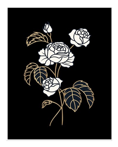 Elegante design floreale arte