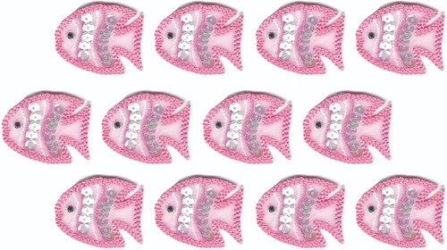 Lotto rosa paillettes - 12, 1,25"