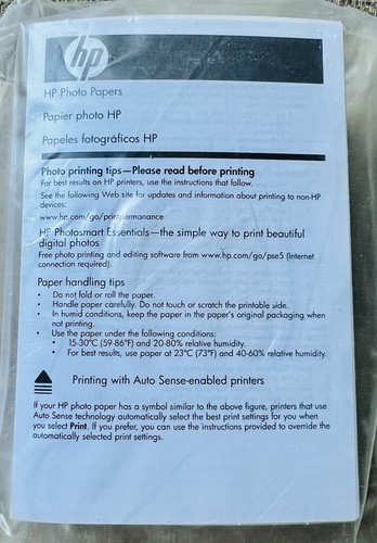 Carta fotografica lucida - , hp