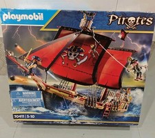 Playmobil 70411 Nave Pirata Galleggiante Play Set con Cannone Set Ritirato.Nuovo/Sigillato