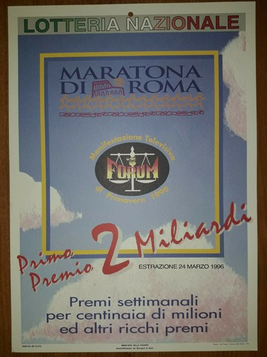 POSTER PUBBLICITARIO LOTTERIA