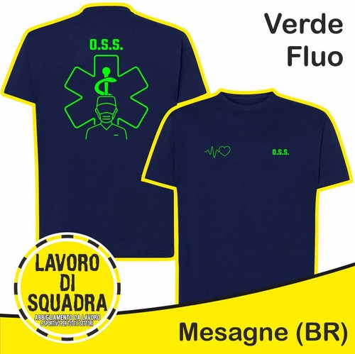 Shirt maglietta oss verde - oss, 1