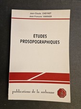 Etudes prosopographiques