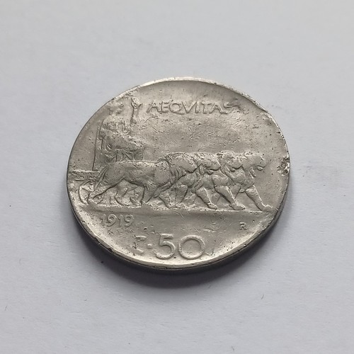 Moneta cent leoni 1919 roma - 50,