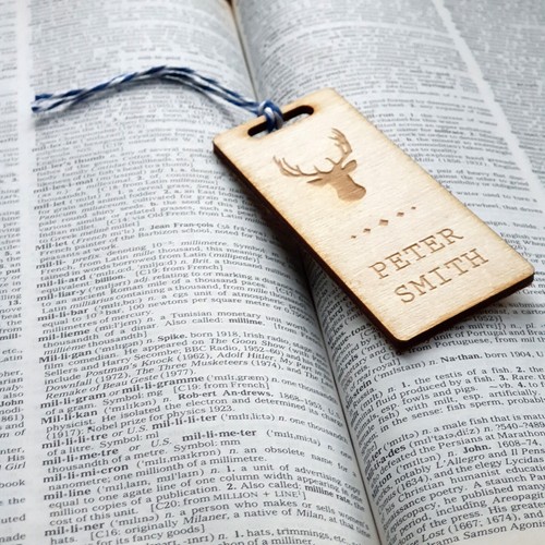 Personalised wooden bookmark - bookmark, |