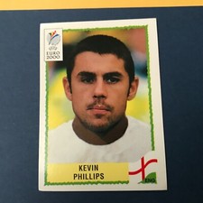 PANINI FIGURINE EURO 2000 CON RETRO VELINA VERDE PHILLIPS N 92