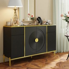 Cassettiera Kristopher nera e