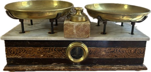 Antiquariato bilancia due - bilancia, a