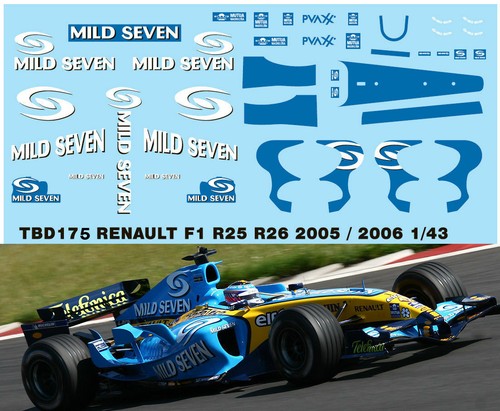 Decals per renault f1 - 1/43, r24