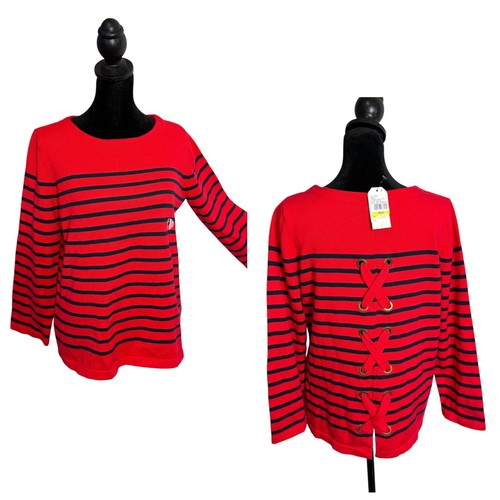 Maglione nautica rosso blu - nautica, a
