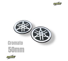 2 Adesivi 3M Resinato 3D da 50mm Diapason Emblema Yamaha TMAX T MAX Moto LOGO