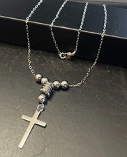Collana rosario con croce in