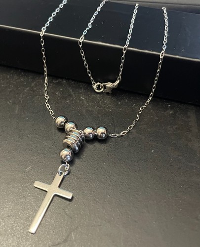 Collana rosario con croce - , in