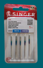 Blister 5 pezzi assortiti Aghi Singer x Jeans per macchina da cucire 130/705H-J