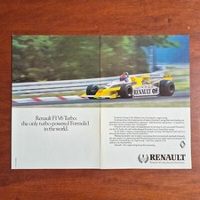 1979 Renault F1 V6 Turbo - Original AD Advertising Pubblicità Vintage