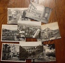ISERNIA - VILLA CORSO CHIESA  PIAZZA  PONTE PERSONE AUTO MOTO EPOCA FG NV BN