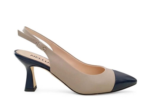 Slingback melluso sabbia - slingback,
