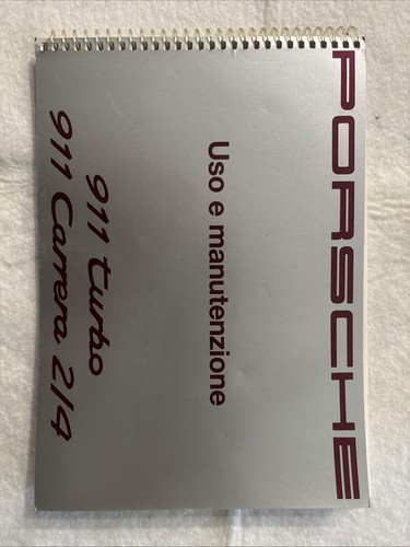 Porsche libretto uso - porsche, e