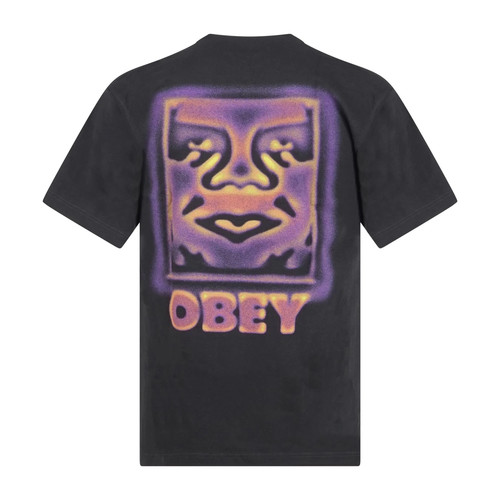 Obey shirt nera heat map - -, t-shirt