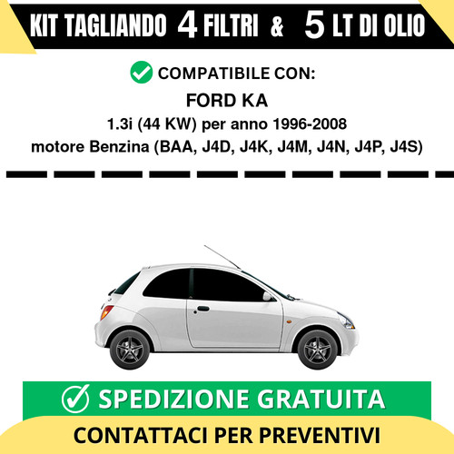 Tagliando per ford 3i - per, 1.3i
