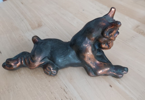 Statua cane boxer vintage - , in