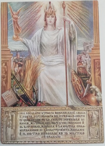 Cartolina italia romana - cartolina,