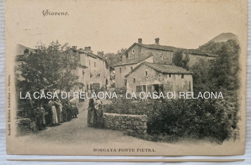 Cartolina giaveno borgata - cartolina,