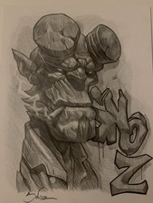 Hellboy arte originale 9x12
