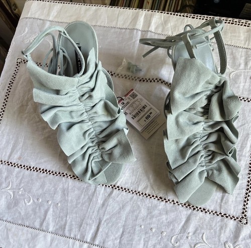 Sandali zara pelle - pelle, con