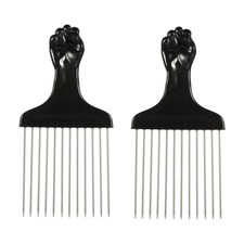 2 Pezzi Raccogli Capelli in Metallo, Picchetti per Capelli Afro in Metallo, 5,83"x2,83"