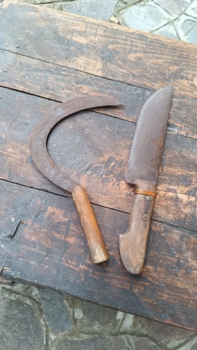 Antico coltello falcetto - antico,