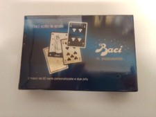 BACI PERUGINA 2 MAZZI DI CARTE DA GIOCO POKER RAMINO SCALA NUOVE