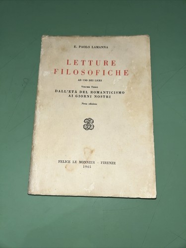 Letture filosofiche volume - letture,