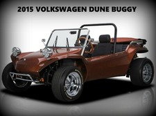 Insegna in metallo nuova Volkswagen Dune Buggy 2015 - look retrò in bronzo