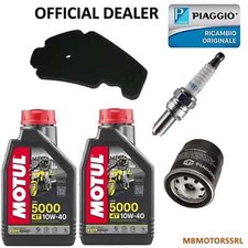 KIT TAGLIANDO GILERA NEXUS  300 2008 2009 2010 2011 OLIO 10W40 FILTRI CANDELA