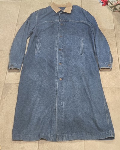 Vintage levi denim duster - denim,
