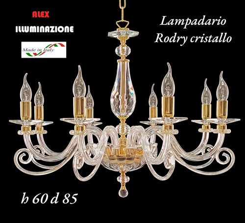 Lampadario cristallo luci - cristallo,