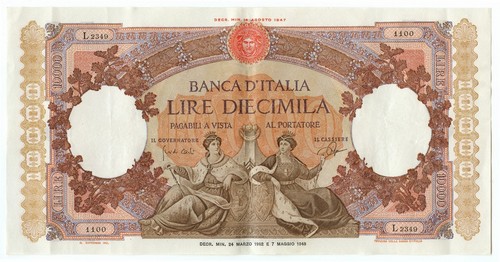 10000 lire capranesi - lire,