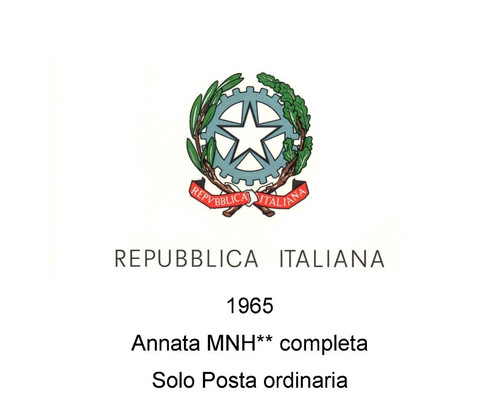 Italia repubblica 1965 - 1965,
