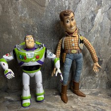 Action figure vintage Disney Thinkway Toy Story Woody & Buzz Lightyear parlante