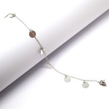 18K White Gold Circle Chain