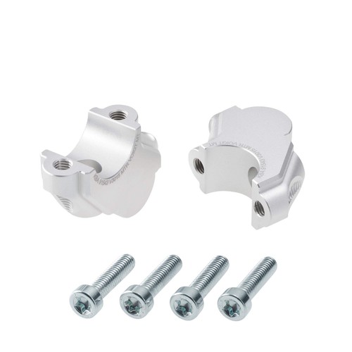 Rialzo manubrio 30mm argento
