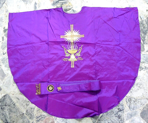 Vecchia casula stola viola - vecchia,