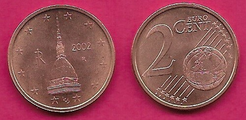 Italia euro cent 2002r - italia, unc