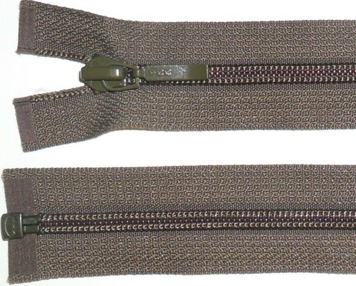 Ykk zip 51cm marrone - "/,