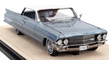 meravigliosa resina-modello auto 1/43 CADILLAC COUPE DE VILLE 1962 - newportbluemetallic